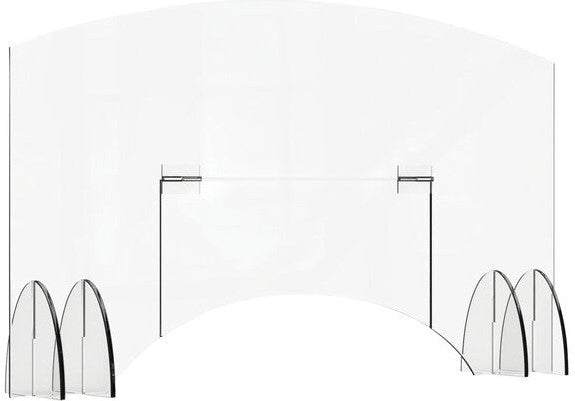 Rosseto - Avant Guarde 48" x 28" Acrylic Sneeze Guard with Pass-Through Window -AG013