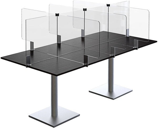 Rosseto - Avant Guarde Acrylic Table Divider Kit for 24"x72" Table - TDK003