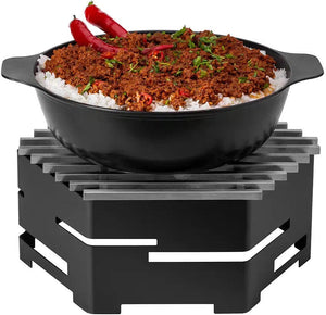 Rosseto - Cooklite™ 2 Qt Cast Aluminum Coated Black Casserole with Lid - CW002BK