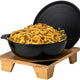 Rosseto - Cooklite™ 4.75 Qt Cast Aluminum Coated Black Casserole with Lid - CW0475BK