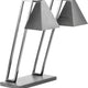 Rosseto - Double Stainless Steel Pyramid Heat Lamp with Metal Base - HL014