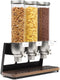 Rosseto - EZ-SERV® 1.3 Gal 3-Container Tabletop Dispenser with Walnut Tray - EZ520