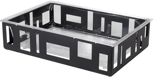 Rosseto - Extra Large Rectangular Black Matte Ice Housing With Acrylic Insert - SM114