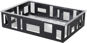 Rosseto - Extra Large Rectangular Black Matte Ice Housing With Acrylic Insert - SM114