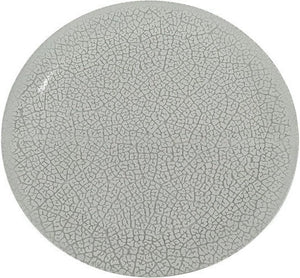 Rosseto - Foglia 13″ Round White Handmade Glass Platter, Pack of 2 - GLS038W