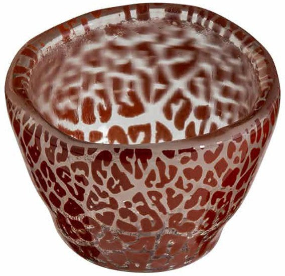 Rosseto - Foglia 3.37" Mini Round Cognac Deep Narrow Handmade Glass Bowl, Pack of 12 - GLS052C