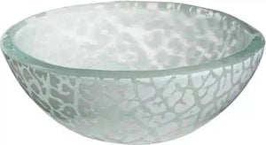 Rosseto - Foglia 3.5" Mini Round White Deep Handmade Glass Bowl, Pack of 12 - GLS056W