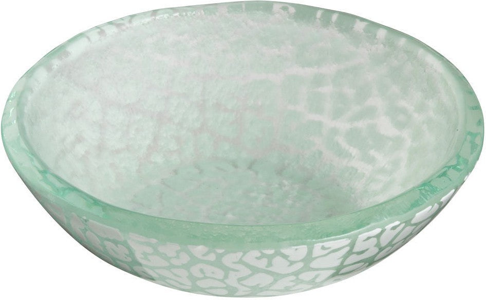 Rosseto - Foglia 3.5" Mini Round White Deep Handmade Glass Bowl, Pack of 12 - GLS056W