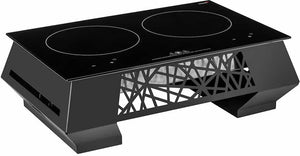 Rosseto - GEO Multi-Chef™ 7″ Black Double Induction Kit with Touch-Top Control - SK072