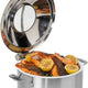 Rosseto - Home Style 4.75 Qt Stainless Steel Chafing Pot with Soft Closing Lid & Food Pan - CP100