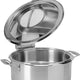 Rosseto - Home Style 4.75 Qt Stainless Steel Chafing Pot with Soft Closing Lid & Food Pan - CP100