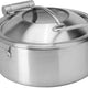 Rosseto - Home Style 4.75 Qt Stainless Steel Chafing Pot with Soft Closing Lid & Food Pan - CP100