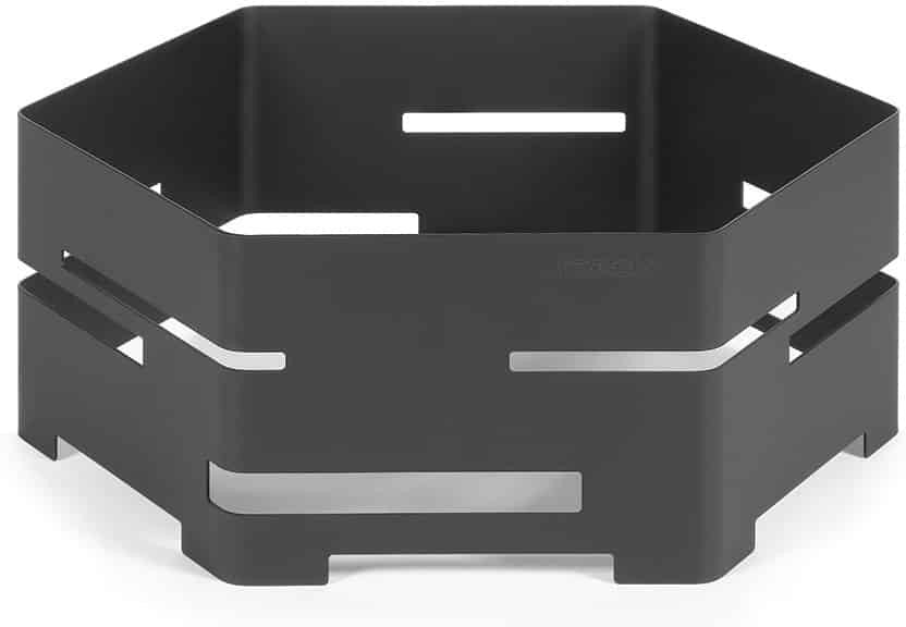 Rosseto - Honeycomb 18" Large Black Matte Steel Hexagon Buffet Riser - SM135