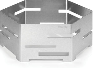 Rosseto - Honeycomb 18″ Large Brushed Stainless Steel Hexagon Buffet Riser - SM118