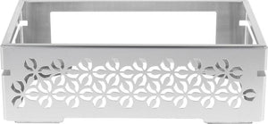 Rosseto - Iris Multi-Chef 7" Stainless Steel Stamped Brushed Chafing Base & Acrylic Tub - SM112