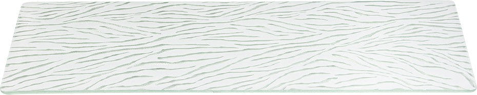 Rosseto - Kalderon Currente White Narrow Rectangle Handmade Glass Surface - GLS025Z