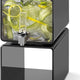 Rosseto - Lucid Cuboid 2 Gal Black Acrylic Cube Beverage Dispenser - LD188