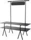 Rosseto - Modulite® 2 Level Kit Black Marble 2 Table Top & Chalkboard Black Display Frame with Legs- MT-2004BMB