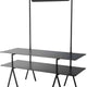 Rosseto - Modulite® 2 Level Kit Black Marble 2 Table Top & Chalkboard Black Display Frame with Legs- MT-2004BMB