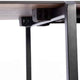 Rosseto - Modulite® 3 Level Kit, Walnut 2 Table Top, and 1 Shelf with Stainless Steel Legs - MT-3001WS