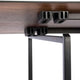 Rosseto - Modulite® 3 Level Kit, Walnut 2 Table Top, and 1 Shelf with Stainless Steel Legs - MT-3001WS