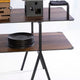 Rosseto - Modulite™ 2 Level Kit Walnut 2 Table Top & Chalkboard Black Display Frame with Legs - MT-2001WB