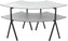 Rosseto - Modulite™2 level Kit Concrete Gray 2 Qt Round Table Top with Black Legs - MT-2007CGB