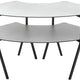 Rosseto - Modulite™2 level Kit Concrete Gray 2 Qt Round Table Top with Black Legs - MT-2007CGB