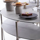 Rosseto - Modulite™2 level Kit Concrete Gray 2 Qt Round Table Top with Stainless Steel Legs - MT-2007CGS