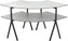 Rosseto - Modulite™2 level Kit Concrete Gray 2 Qt Round Table Top with Stainless Steel Legs - MT-2007CGS