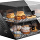 Rosseto - Mosaic Matte Black Acrylic Wide Two-Tier Bakery Display Case - BD144