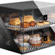 Rosseto - Mosaic Matte Black Acrylic Wide Two-Tier Bakery Display Case - BD144