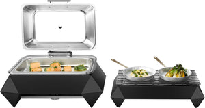 Rosseto - Multi Chef 10" 6 PC Diamond Black Frame with Burner, Fuel Holder & Grill - SK046