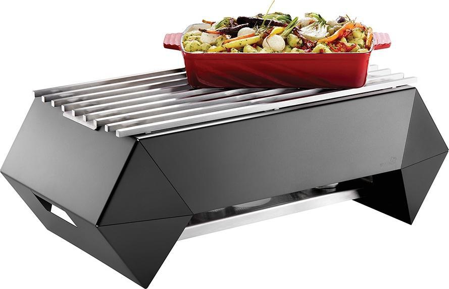 Rosseto - Multi Chef 10" 6 PC Diamond Black Frame with Burner, Fuel Holder & Grill - SK046