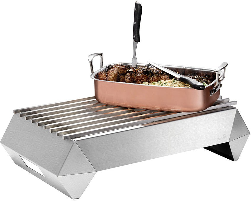 Rosseto - Multi Chef 7" 6 PC Diamond Stainless Steel Frame with Burner and Fuel Holder & Grill - SK045