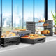 Rosseto - Multi-Chef™ 10" Black Matte Warmer with 3 Fuel Holders & Reversible Burner Stand - SM195