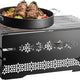 Rosseto - Multi-Chef™ 10" Mosaic Black Matte Warmer Kit with Grill 3 Fuel Holders, & Reversible Burner Stand - SK053