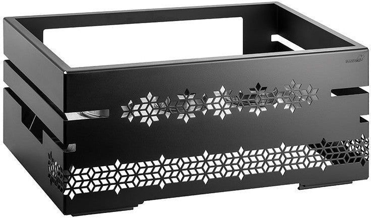 Rosseto - Multi-Chef™ 10" Mosaic Black Matte Warmer with 3 Fuel Holders & Reversible Burner Stand - SM321