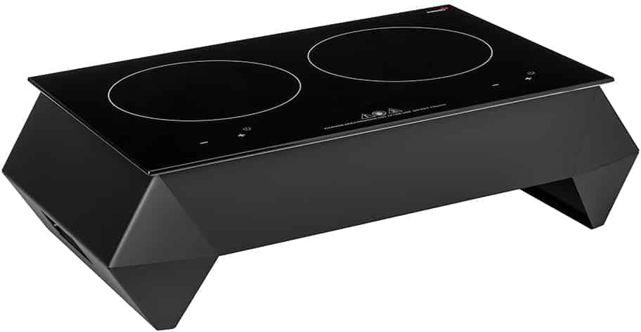 Rosseto - Multi-Chef™ 7" 120V Diamond Black Double Induction Kit with Touch-Top Control - SK067