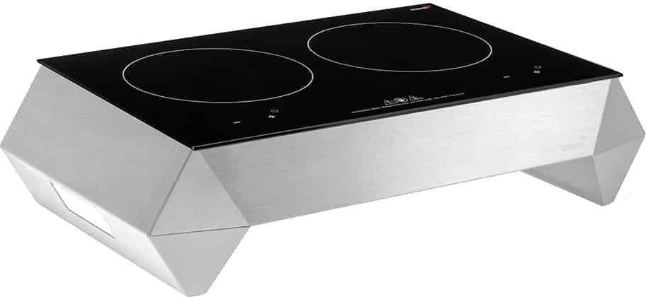 Rosseto - Multi-Chef™ 7" 120V Diamond Stainless Steel Induction Kit with Touch-Top Control - SK068