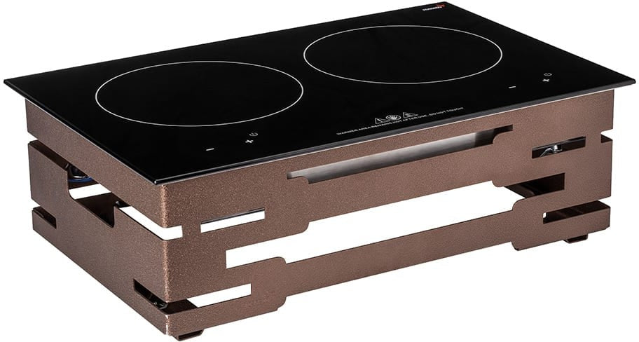 Rosseto - Multi-Chef™ 7″ Bronze Double Induction Kit with Touch Top Control - SK073