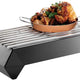 Rosseto - Multi-Chef™ 7" Diamond Black Matte Warmer Kit with Grill, 3 Fuel Holders & Reversible Burner Stand - SK047