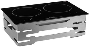 Rosseto - Multi-Chef™ 7" Stainless Steel Double Induction Kit with Touch-Top Control - SK071