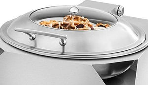 Rosseto - Multi-Chef™ Round Chafer with Soft Closing Lid & 6 L Brushed Finish Water Pan - SM289