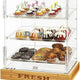 Rosseto - Natura Small 2 Door Cabinet with 3 Frosted Trays & Bamboo Base - BD139