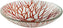 Rosseto - Radici 14″ Round Cognac Handmade Glass Bowl - GLS046C