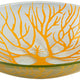 Rosseto - Radici 14″ Round Mustard Handmade Glass Bowl - GLS046M