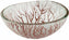 Rosseto - Radici 8″ Round Cognac Handmade Glass Bowl, Pack of 3 - GLS048C