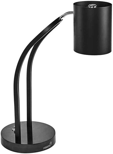 Rosseto - Single Black Matte Heat Lamp Plain Shade with Black Metal Base - HL021