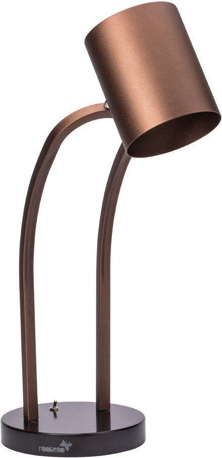 Rosseto - Single Bronze Heat Lamp & Plain Shade with Black Iron Base - HL025